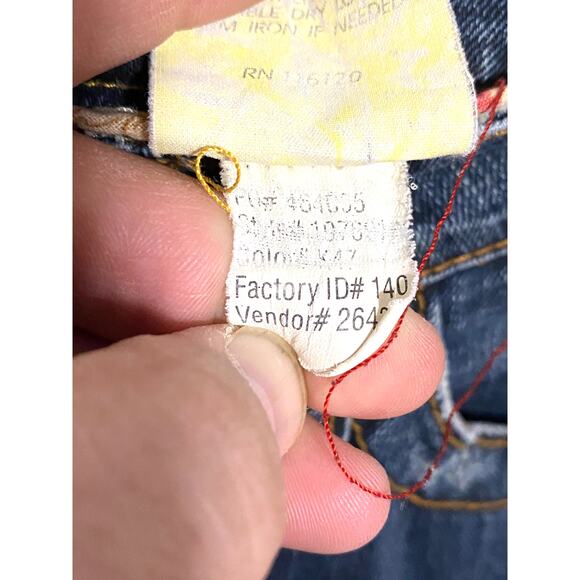 Marlow Jeans Distressed M Logo Back Pockets Stretch Blue Denim Womens 28 - Picture 8 of 9